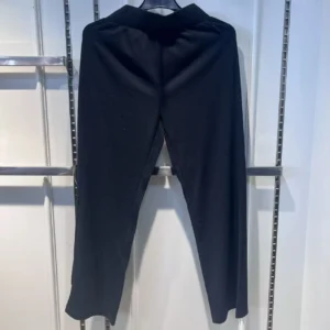 Men’s Black Pants | 250g Recycled Polyester/Cotton/Spandex | Stretch Rib Knit | Bulk Wholesale