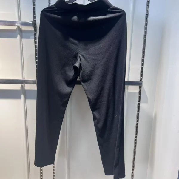 Men’s Black Pants | 250g Recycled Polyester/Cotton/Spandex | Stretch Rib Knit | Bulk Wholesale